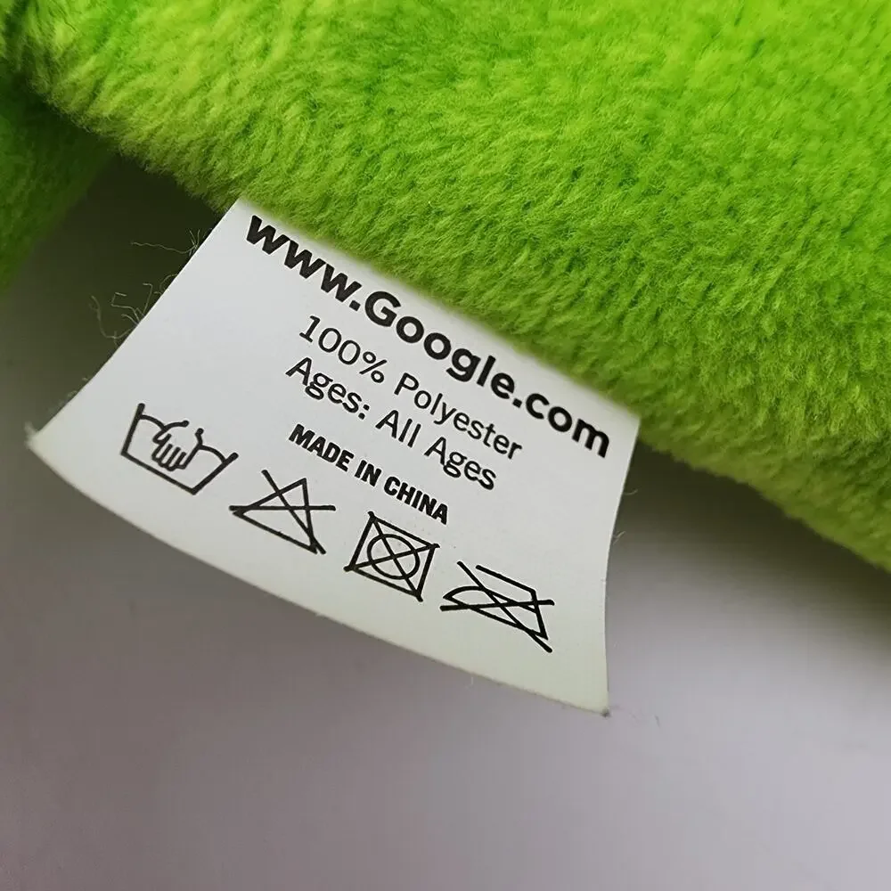 Google Android Green Robot Bugdroid Plush 18” Original Flat Design Mascot Retro